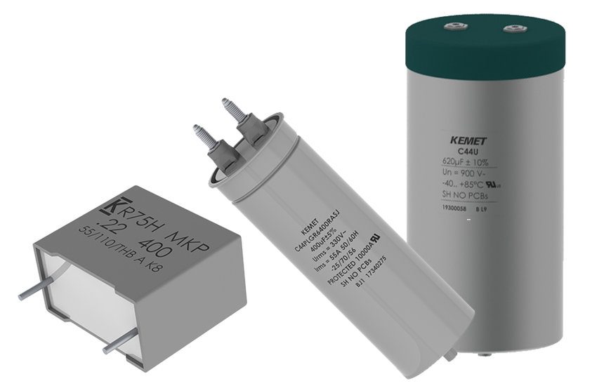 KEMET Introduces Three New Series of Film Capacitors for Rapidly Expanding Green Energy and Automotive Applications